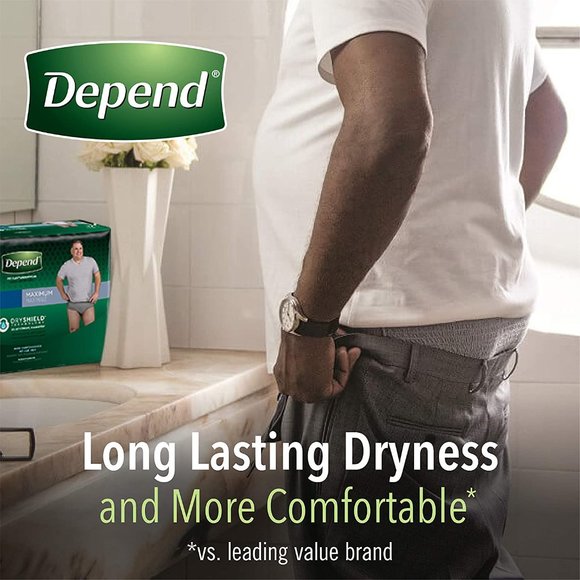 DEPEND NIGHT DEFENCE Adult Incontinence Underwear for Men Small/Medium 32 counts - Picture 6 of 9